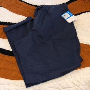 NWT Columbia linen crop pants.